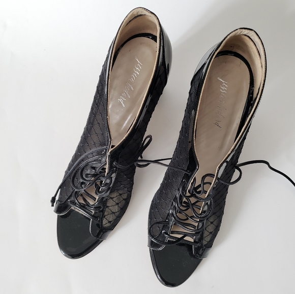 Jessica Bedard | Open-toe Lace-up Boots - Picture 3 of 13